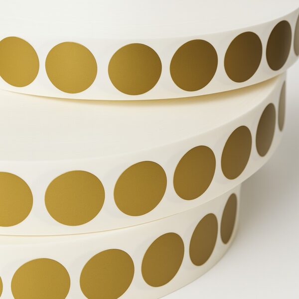 1SOG20 - 1'' Round , Gold Scratch-Off 20K Roll