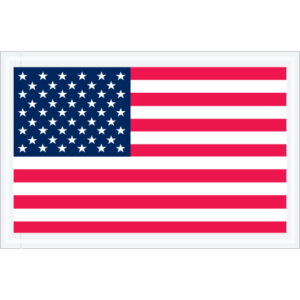 5 1/4 x 8" U.S.A. Flag  Packing List Envelopes