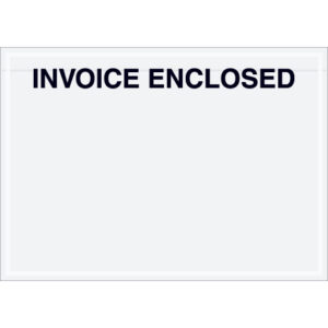 7 x 5" Clear Face "Invoice Enclosed" Envelopes