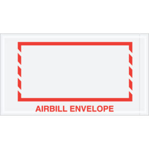 5 1/2 x 10" Red Border "Airbill Envelope" Document Envelopes