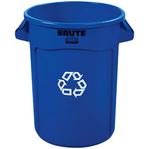 Rubbermaid® Brute® Recycling Container - 32 Gallon, Blue