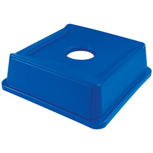 Rubbermaid® Square Recycling Bottle and Can Lid  - 35 & 50  Gallon, Blue