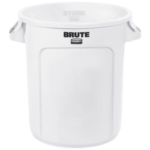 Rubbermaid® Brute® Trash Can - 10 Gallon, White