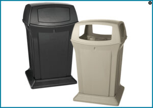 Rubbermaid® Ranger® Trash Can - 45 Gallon, 2-Way, Black