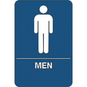 Men Restroom ADA Compliant Plastic Sign