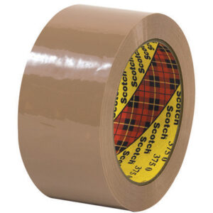 2" x 55 yds. Tan (6 Pack) Scotch® Box Sealing Tape 375