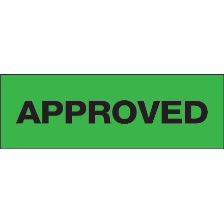 2" x 55 yds. - "Approved" (6 Pack) Tape Logic® Messaged Carton Sealing Tape