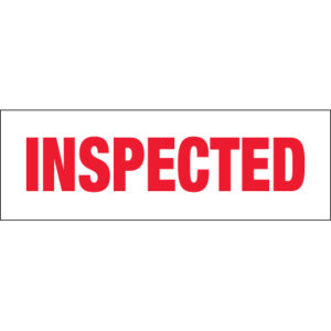 2" x 110 yds. - "Inspected" (6 Pack) Tape Logic® Messaged Carton Sealing Tape