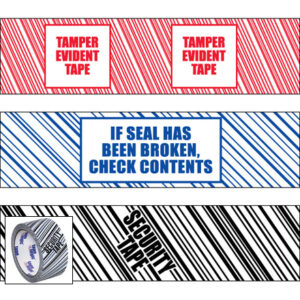 2" x 110 yds. "Security Tape" Print (6 Pack) Tape Logic® Security Tape