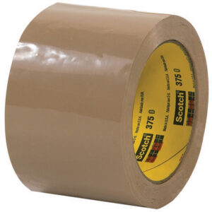 3" x 55 yds. Tan (6 Pack) Scotch® Box Sealing Tape 375