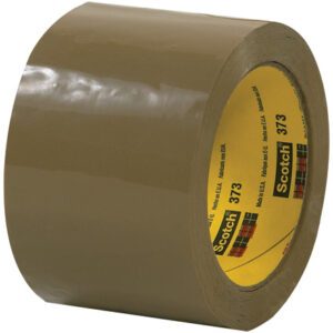 3" x 110 yds. Tan (6 Pack) Scotch® Box Sealing Tape 373