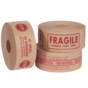 3" x 450' "Fragile" Tape Logic® #7500 Messaged Reinforced Water Activated Tape