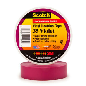 3/4" x 66' Violet Scotch® Vinyl Color Coding Electrical Tape 35