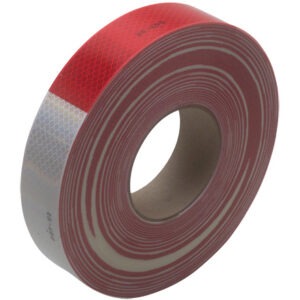 2" x 150' Red/White 3M™ 983 Reflective Tape