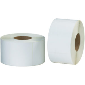 3 x 1" White Thermal Transfer Labels