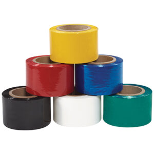 3" x  80 Gauge x 1000' Red Bundling Stretch Film