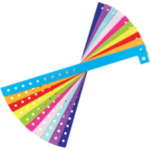3/4" x 10" Day-Glo Pink Plastic Wristbands