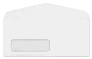 2336 - #9 - 24lb Western Sulphite SFI "F" Window (1 1/4 x 4, 3/4L - 1/2B) -  2500 per carton