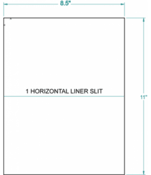 313356 - Full Sheet 'Placard' Label,  inkjet/laser/copier, 8 1/2 x 11, 1 per sheet, 100 sheets