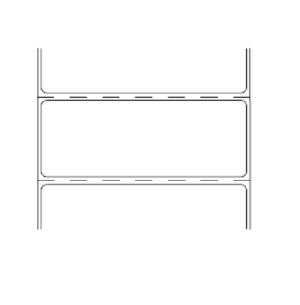 400-150 DT E - Direct Thermal Continuous Roll Labels - 4 1/8 width - 3 1/2 outside diameter - 1 core - 1 5/8 repeat - 18 rolls per case - 950 labels per roll