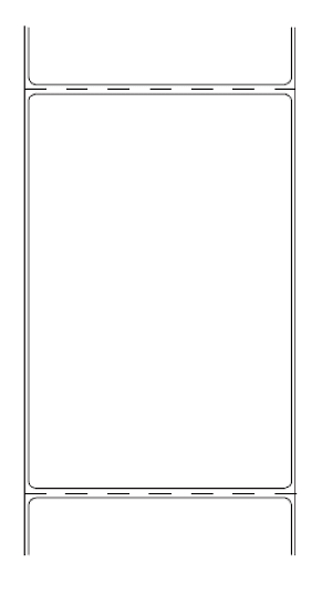 400-600 DT E - Direct Thermal Continuous Roll Labels - 4 1/8 width - 3 1/2 outside diameter - 1 core - 6 1/8 repeat - 18 rolls per case - 250 labels per roll