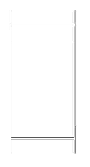 400-700 DT E AF - Direct Thermal Continuous Roll Labels - 4 1/8 width - 3 1/2 outside diameter - 1 core - 7 1/8 repeat - 18 rolls per case - 225 labels per roll