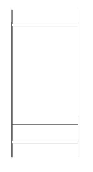 400-700 DT E AL - Direct Thermal Continuous Roll Labels - 4 1/8 width - 3 1/2 outside diameter - 1 core - 7 1/8 repeat - 18 rolls per case - 225 labels per roll
