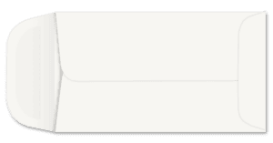 4152 - 3 1/8 x 5 1/2 - 24lb Western Sulphite (White Wove) SFI Open End Coin (5 1/2 F) - 5000 per carton