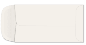 4304 - 3 1/2 x 6 1/2 - 24lb Western Sulphite (White Wove) SFI Open End Coin (7 H) - 5000 per carton