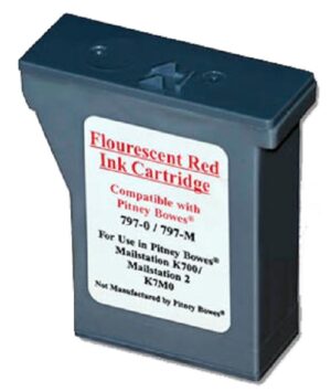 DPM-797-0 - Pitney Bowes Compatible Ink Cartridge 797-0 - capacity: 20ml - red fluorescent