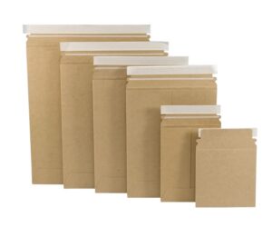 10PSK - Kraft Adhesive Mailers with adhesive self sealing strip 7 x 9 - 100 per case