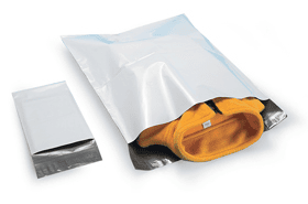 5100 - Flat Poly Mailers 6 x 9 with self adhesive strip - 1000 per case - 2.5mil - Perforated