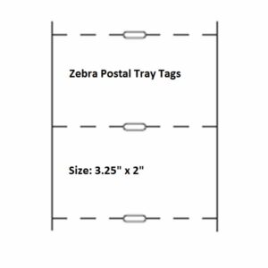 TT-2997 - Zebra Postal Tray Tags