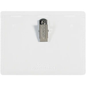 4 x 3" Clip-On Badge Holders