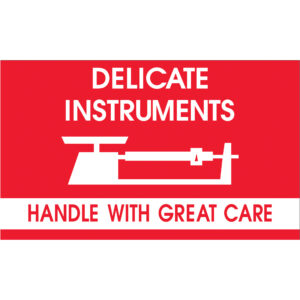 3 x 5" - "Delicate Instruments - HWC" Labels
