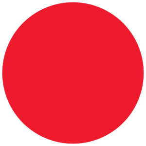 1 1/2" Circles - Fluorescent Red Removable Labels
