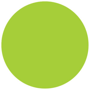 3" Circles - Fluorescent Green Removable Labels