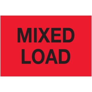 2 x 3" - "Mixed Load" (Fluorescent Red) Labels
