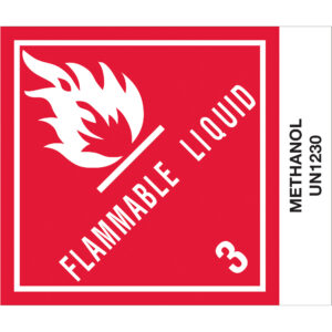 4 x 4 3/4" - "Methanol" Labels