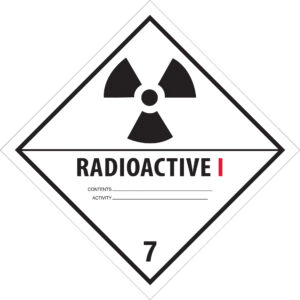 4 x 4" - "Radioactive I" Labels