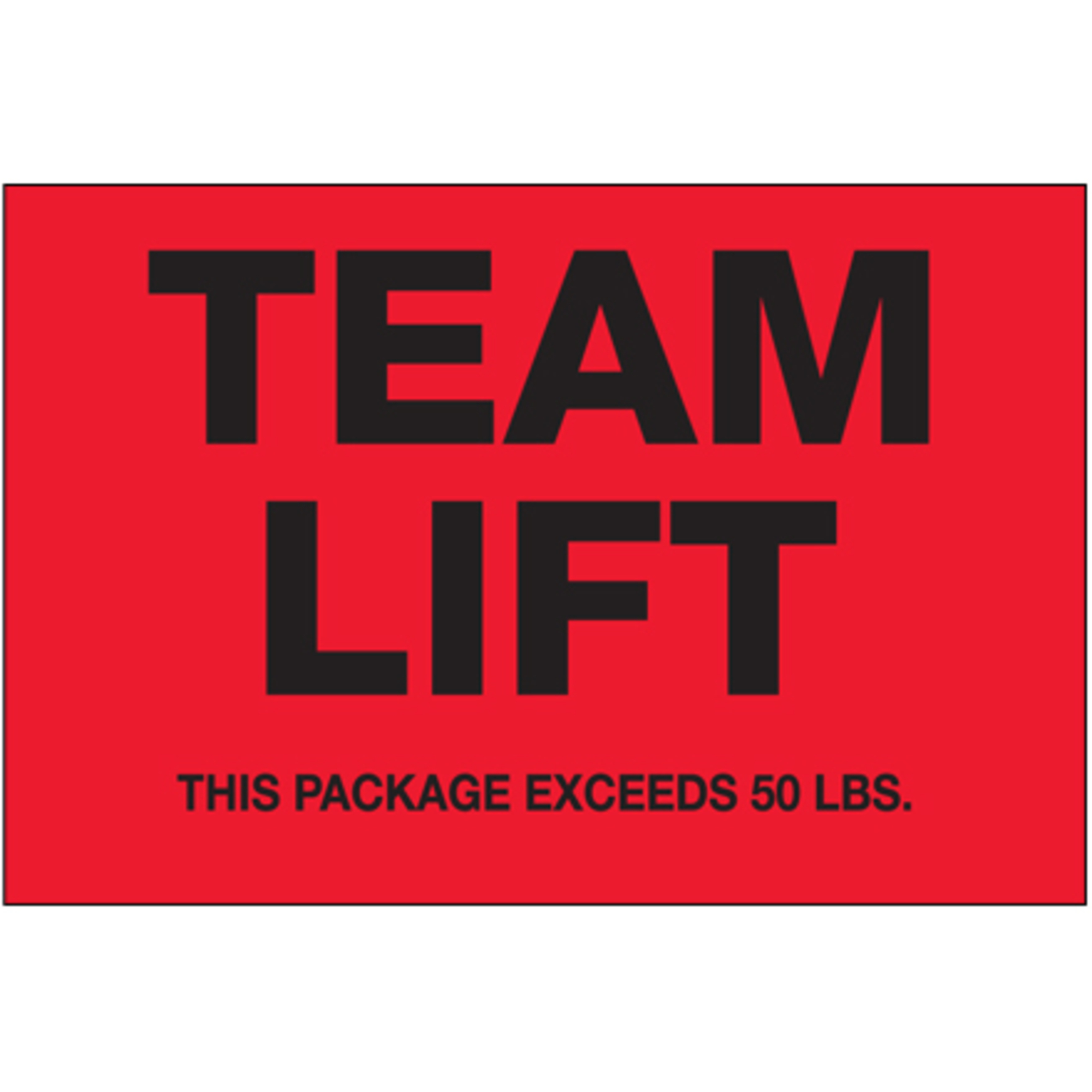 Team Left Label 2 x 3