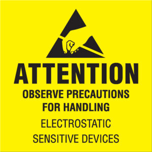 4 x 4" - "Attention - Observe Precautions" Labels
