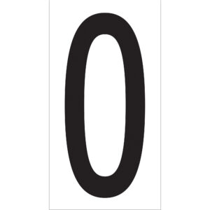 3 1/2" "O" Vinyl Warehouse Letter Labels