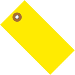 3 1/4 x 1 5/8" Yellow Tyvek® Shipping Tag