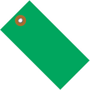 3 1/4x 1 5/8" Green Tyvek® Shipping Tag