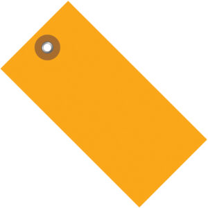 3 3/4 x 1 7/8" Orange Tyvek® Shipping Tag