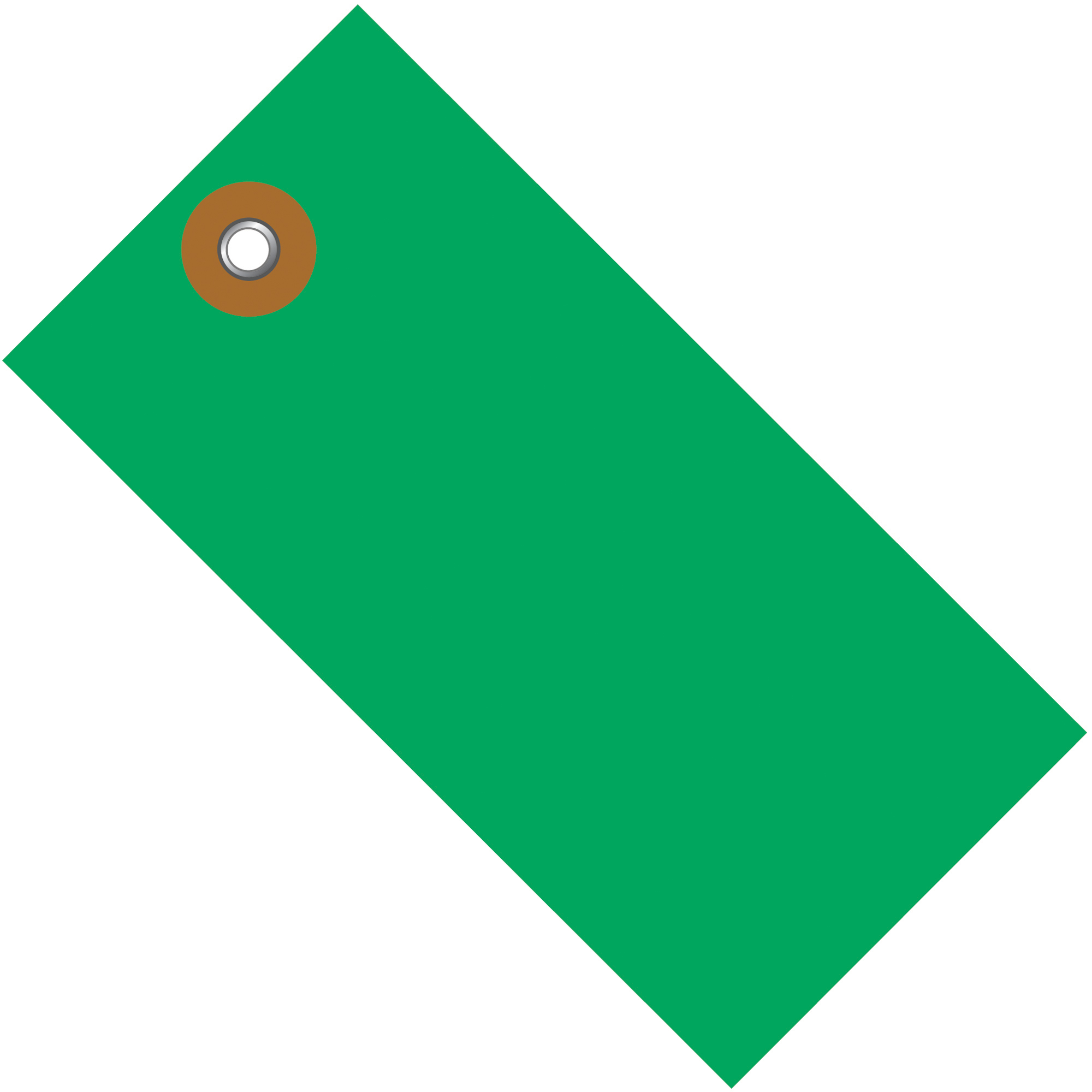 5 1/4 x 2 5/8" Green Tyvek® Shipping Tag