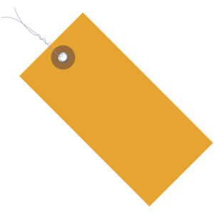 5 1/4 x 2 5/8" Orange Tyvek® Pre-Wired Shipping Tag