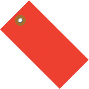 6 1/4 x 3 1/8" Red Tyvek® Shipping Tags