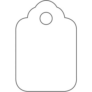 1 3/4 x 2 7/8"  White Merchandise Tags